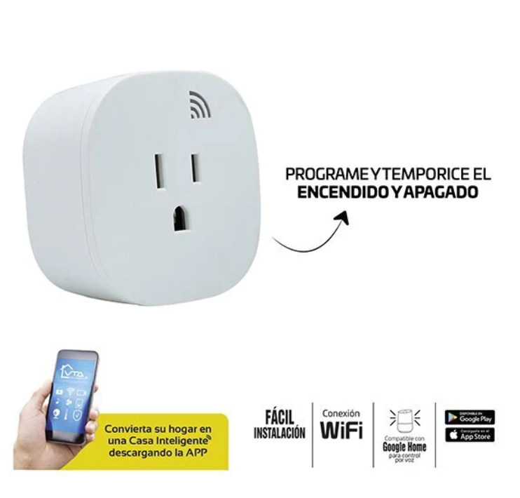 Tomacorriente inteligente de 1 salida (x2 unidades) antes: $119.900 ahora: